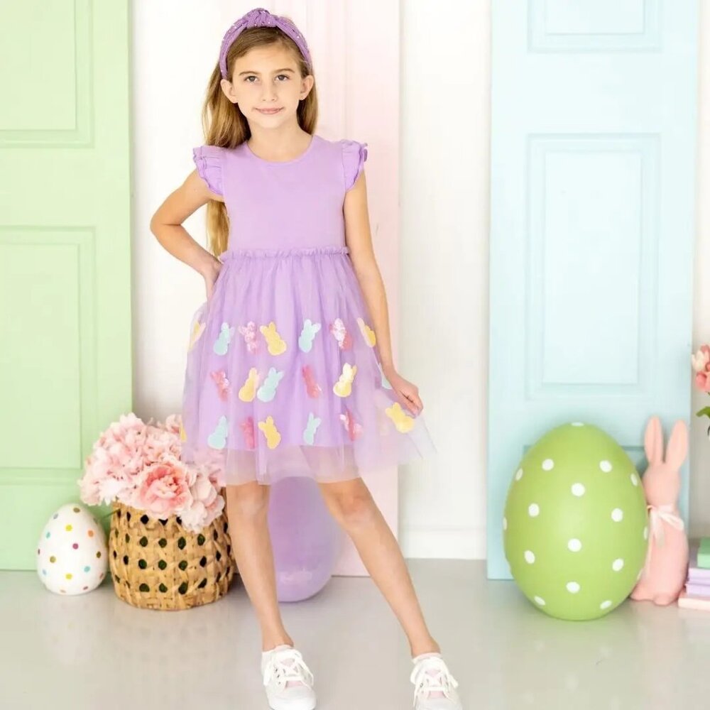 Sweet Wink Easter Peeps Purple Tutu Dress